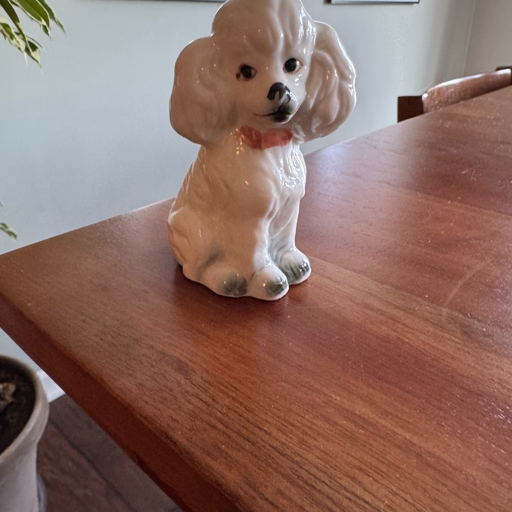 Vintage Ceramic Poodle Figurine
